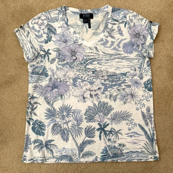 FDJ Tropical Print Tee - Picture 9 of 9